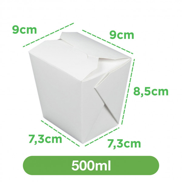 Box 500ml branca - 100 unidades