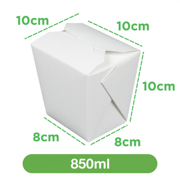 Box 850ml branca - 100 unidades