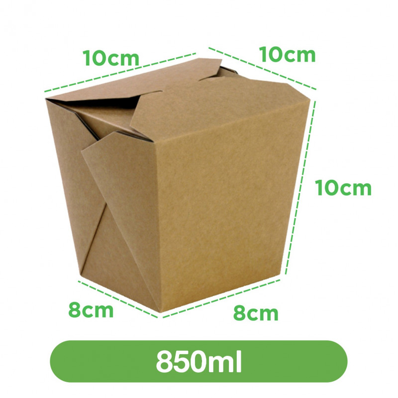 Box 850ml Kraft -100 unidades